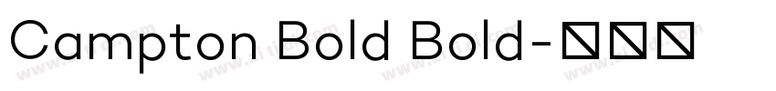 Campton Bold Bold字体转换